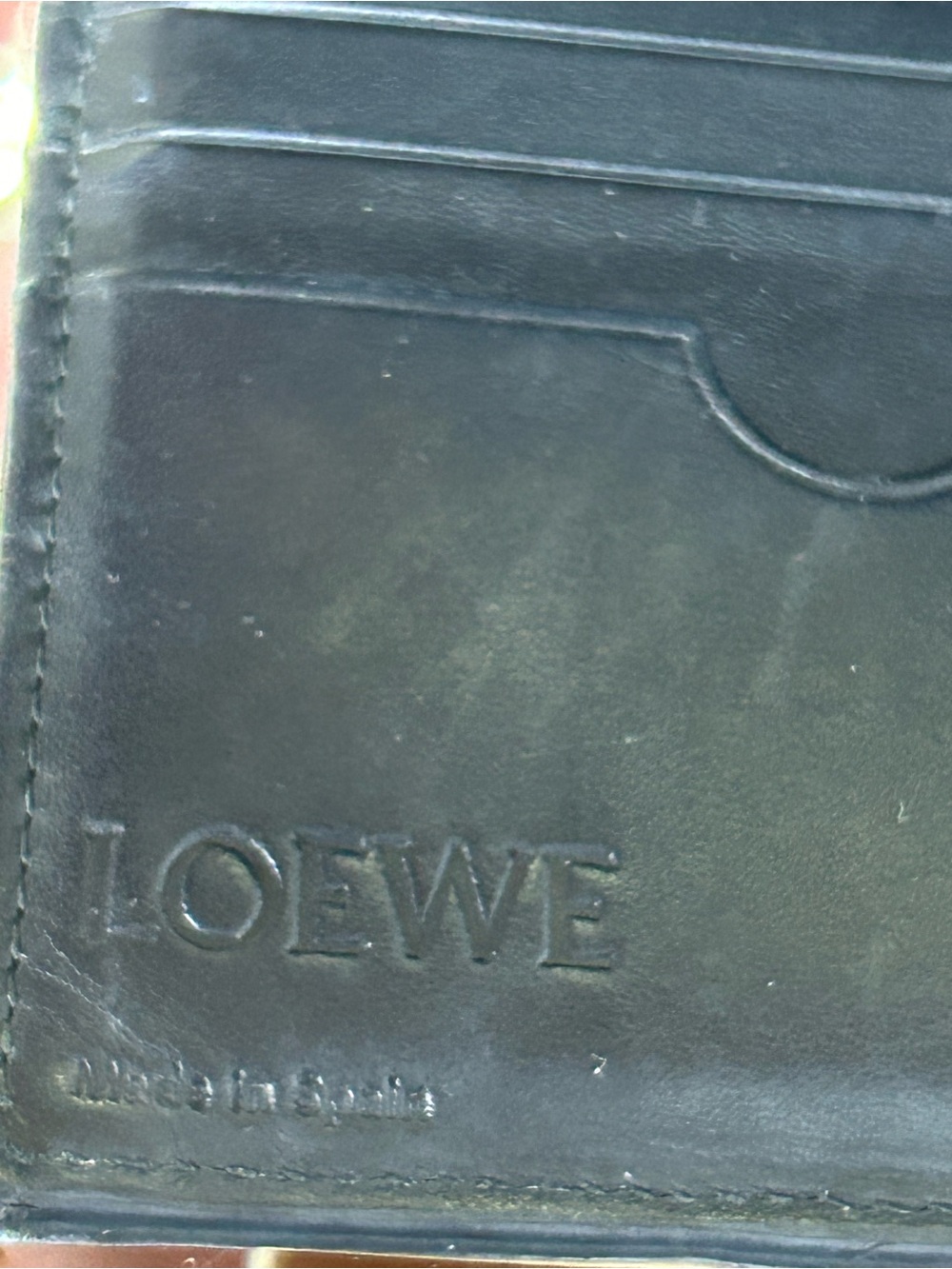 Loewe Puzzle Leather Envelope Clutch on a Chain Approx. 7.5 x 3.5 - Picture 17 of 17